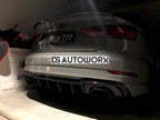 Maxton Design Rear Diffuser Audi RS3 8V Facelift Sedan 2017-20