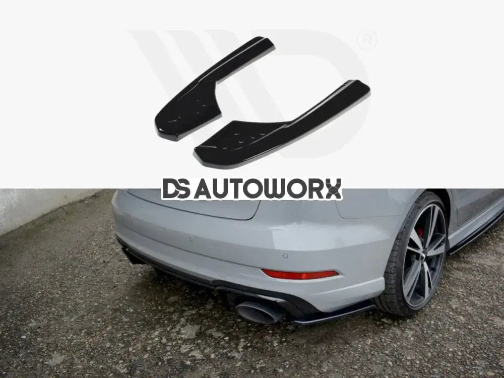 Maxton Design Rear Side Splitters Audi RS3 8V Facelift Sedan 2017-20