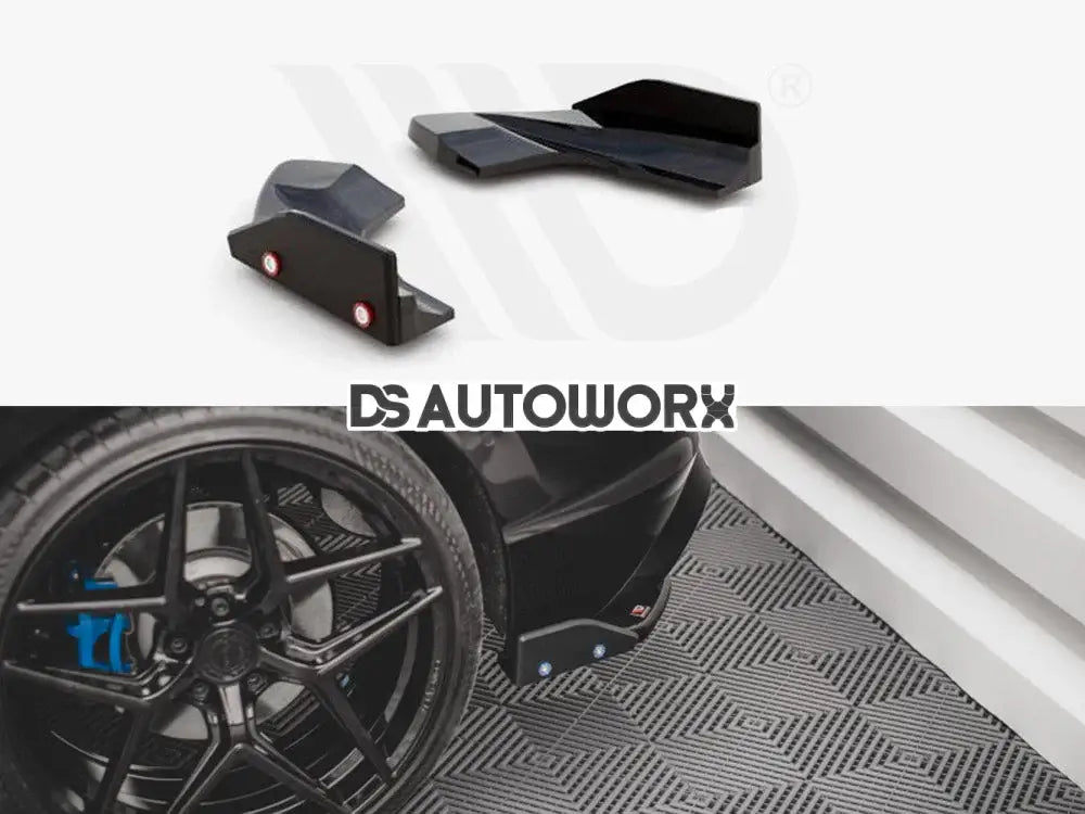 Maxton Design Rear Side Splitters +flaps V.2 Volkswagen Golf R MK8 20- Main image