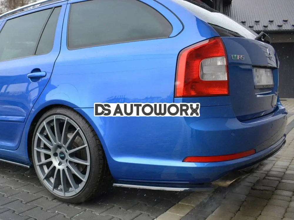Maxton Design Rear Side Splitters Skoda Octavia MK2 VRS Estate Facelift 09-13 Secondary image