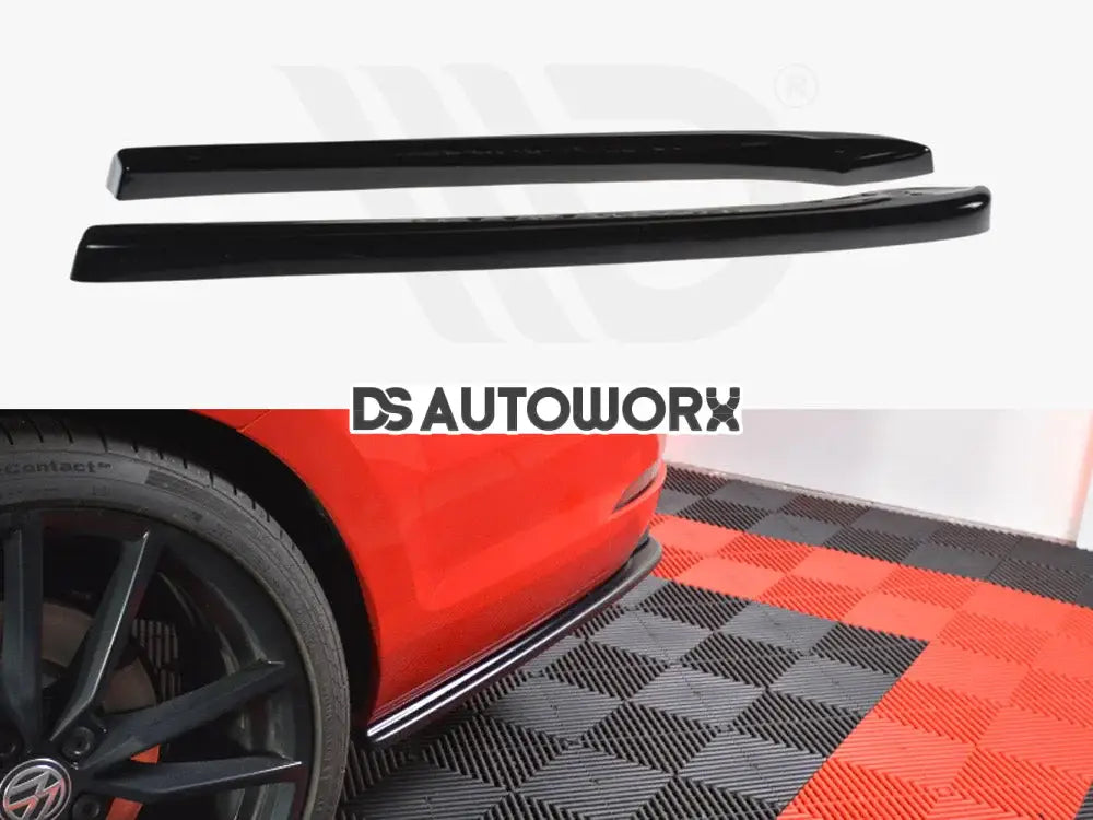 Maxton Design Rear Side Splitters V.1 Volkswagen Golf R 7.5 R Estate 01-19 Main image