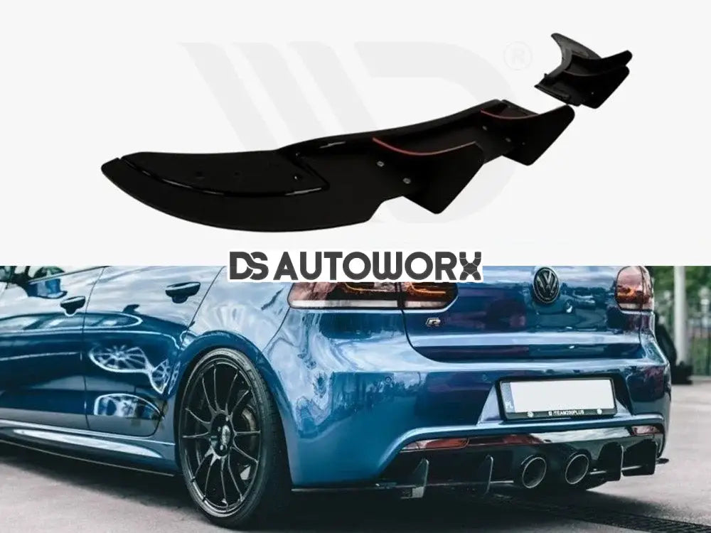 Maxton Design Rear Splitter Volkswagen Golf MK6 R Cnc 08-12