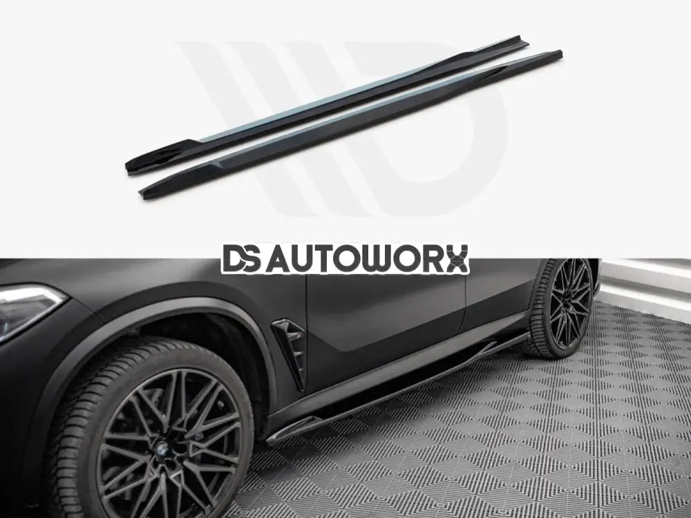 Maxton Design Side Skirts Diffusers BMW X5M F95 2018- Main image