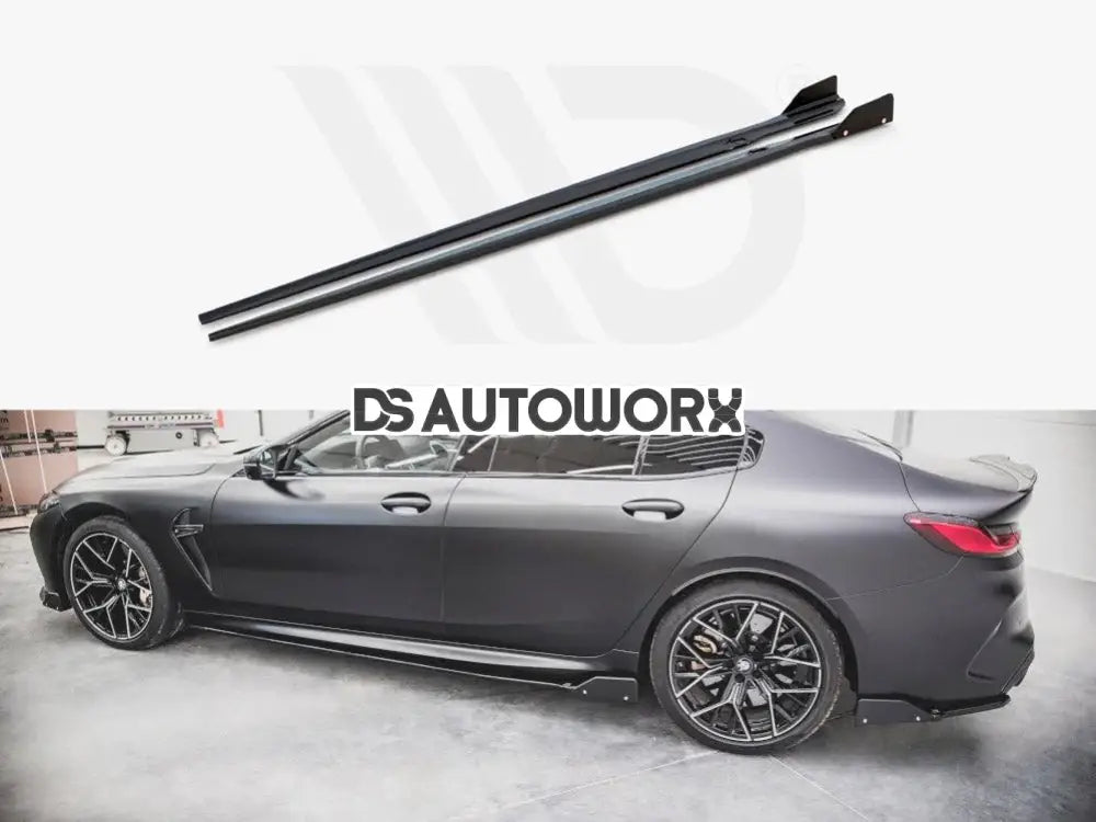Maxton Design Side Skirts Diffusers +flaps V.1 BMW M8 GRAN Coupe F93 2019- Main image