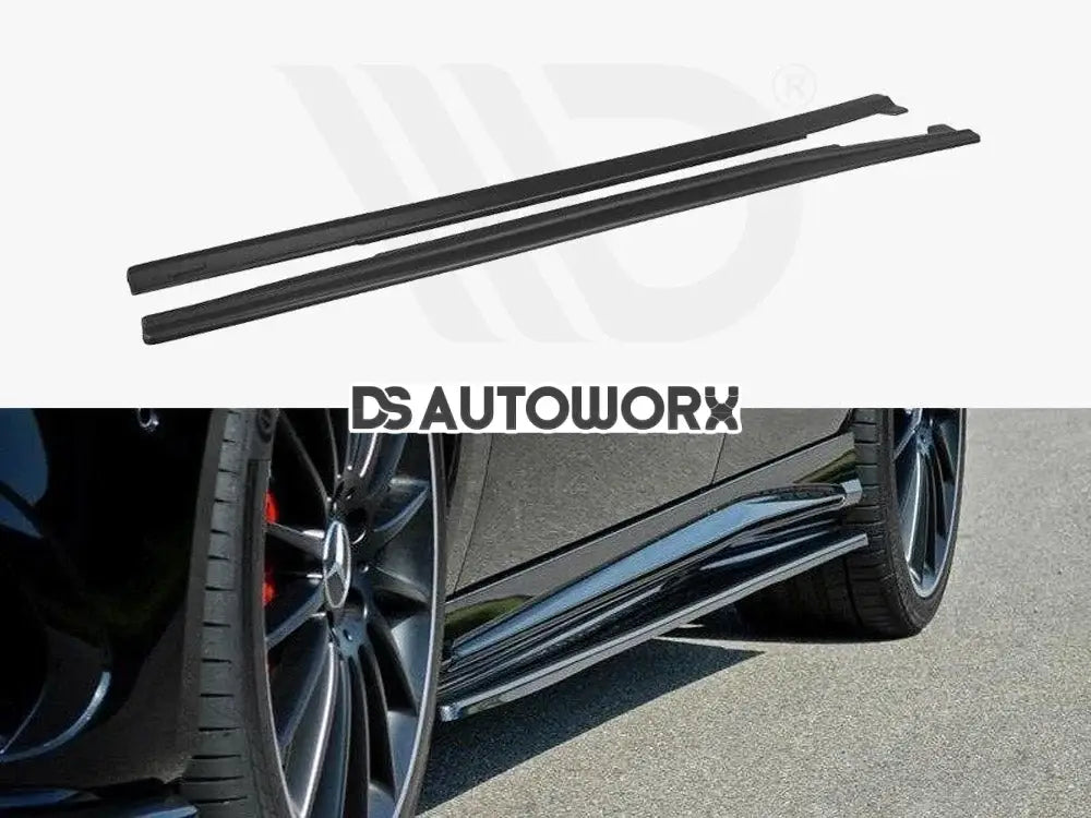 Maxton Design Side Skirts Diffusers Mercedes A W176 AMG Facelift 15-18