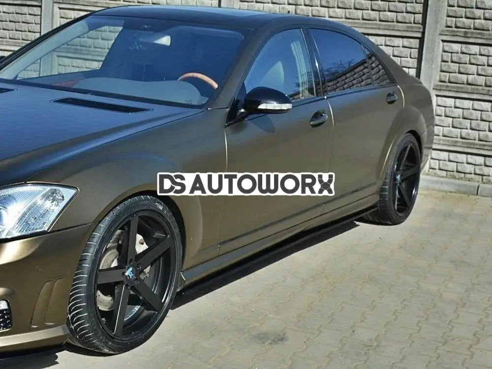 Maxton Design Side Skirts Diffusers Mercedes S-class W221 AMG LWB Main image