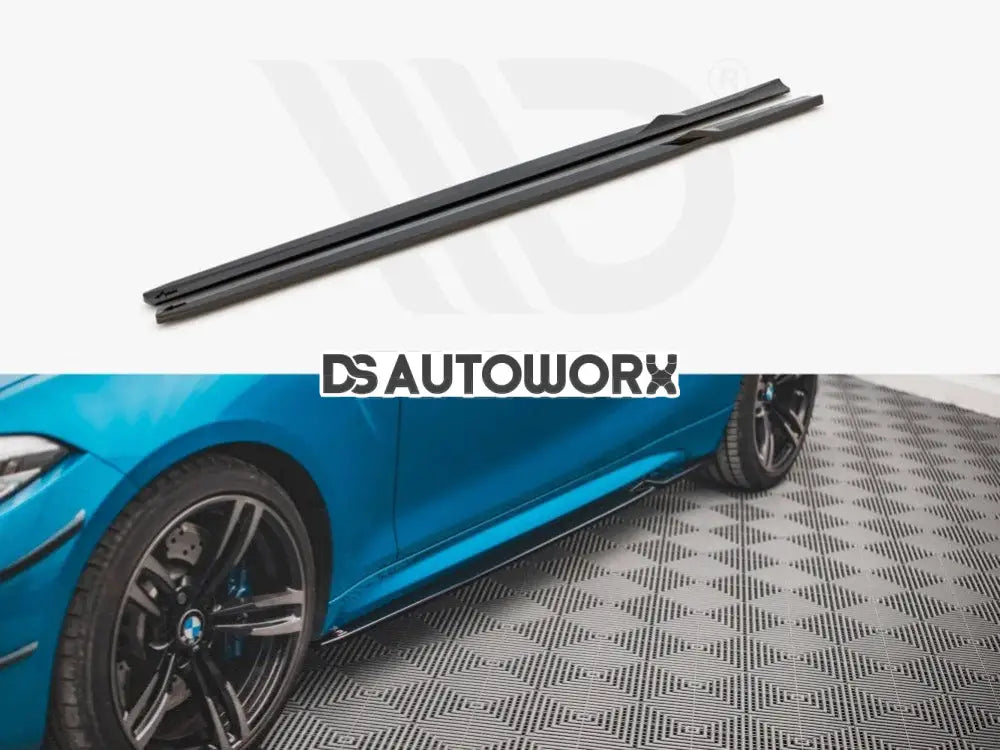Maxton Design Side Skirts Diffusers V.2 BMW M2 F87 16-20 Main image