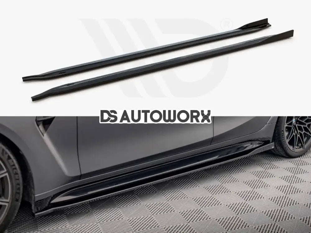 Maxton Design Side Skirts Diffusers V.2 BMW M3 G80 2021- Main image
