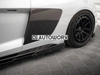 Maxton Design Side Skirts Diffusers V.2 + Flaps Audi R8 Mk2 Facelift