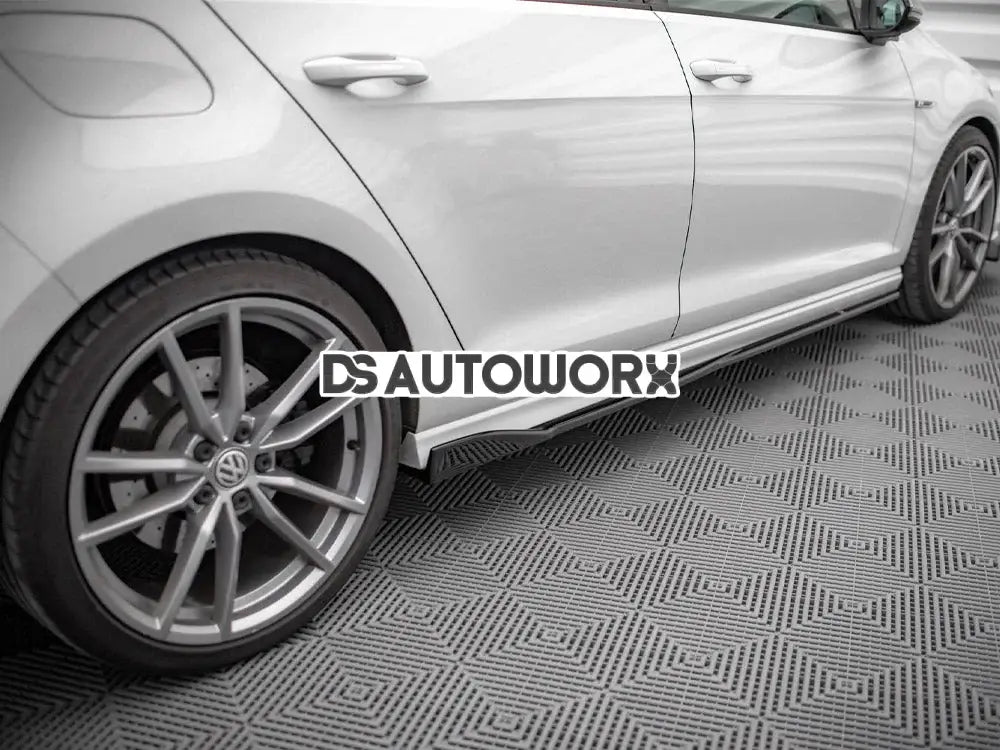 Maxton Design Side Skirts Diffusers V.2 Volkswagen Golf R MK7 13-16