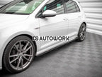 Maxton Design Side Skirts Diffusers V.2 Volkswagen Golf R MK7 13-16