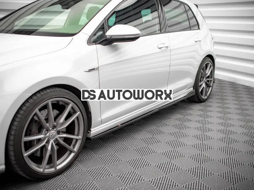 Maxton Design Side Skirts Diffusers V.2 Volkswagen Golf R MK7 13-16