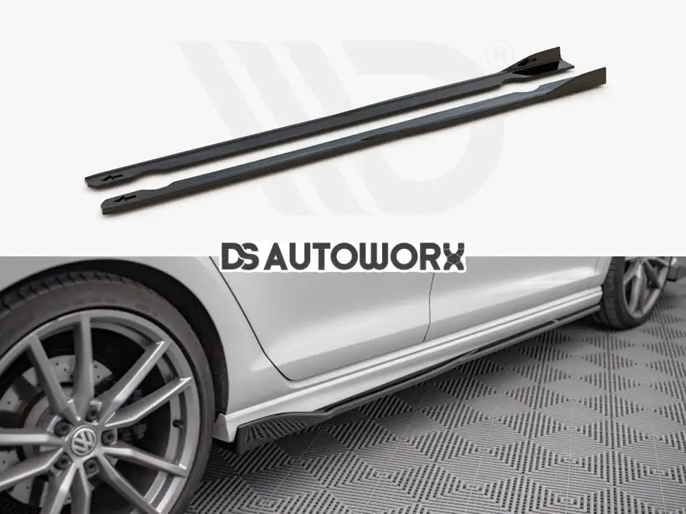 Maxton Design Side Skirts Diffusers V.2 Volkswagen Golf R MK7 13-16 Main image