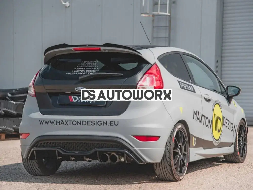 Maxton Design Spoiler CAP Ford Fiesta MK7.5 ST Black And White Edition 13-17