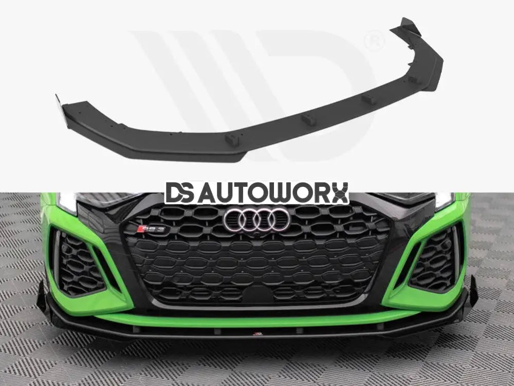 Maxton Design Street PRO Front Splitter V.1 +flaps Audi RS3 8Y 2020- Main image
