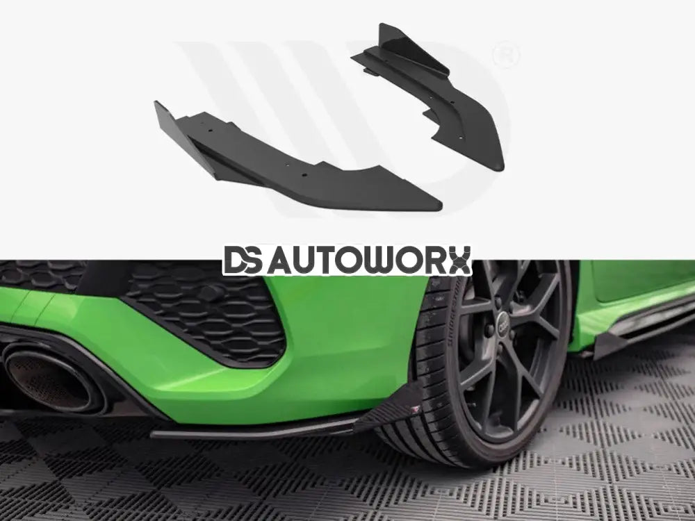Maxton Design Street PRO Rear Side Splitters +flaps Audi RS3 Sedan 8Y 2020- Main image