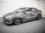Maxton Design Street PRO Side Skirts Diffusers +flaps Audi S3 A3 S-line 8Y 2020-