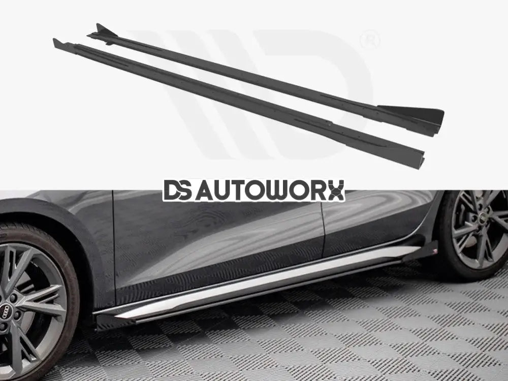 Maxton Design Street PRO Side Skirts Diffusers +flaps Audi S3 A3 S-line 8Y 2020-