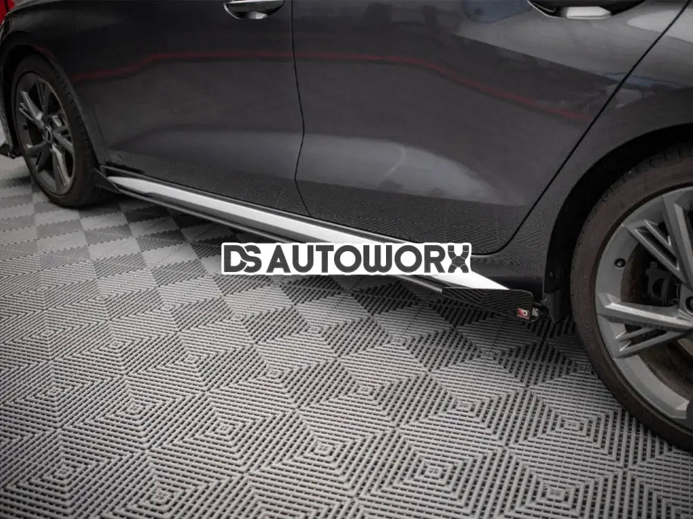 Maxton Design Street PRO Side Skirts Diffusers +flaps Audi S3 A3 S-line 8Y 2020-