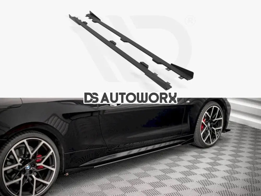 Maxton Design Street PRO Side Skirts Diffusers +flaps BMW 4-Series M-pack G22 2020- Main image