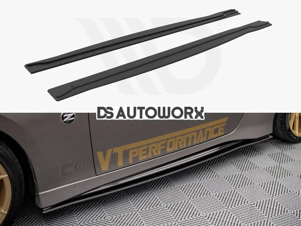 Maxton Design Street PRO Side Skirts Diffusers Nissan 370Z Nismo Facelift 12-20 Main image