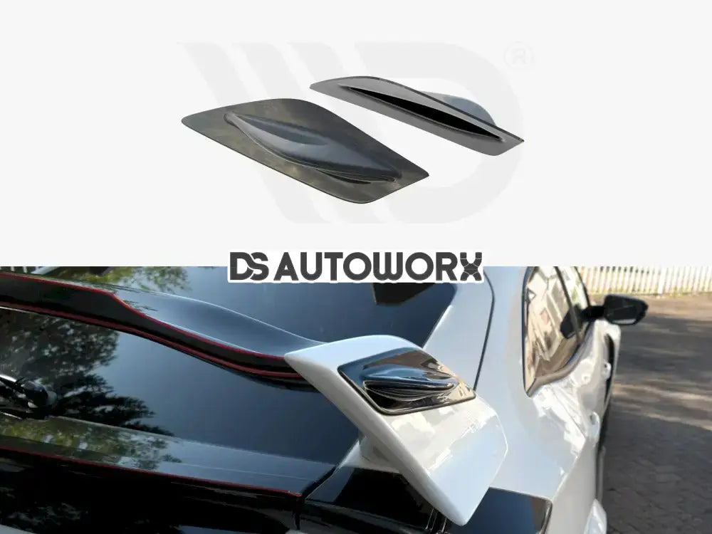 Maxton Design WING Main Spoiler Side Extensions Honda Civic MK10 Type-r 2017-UP