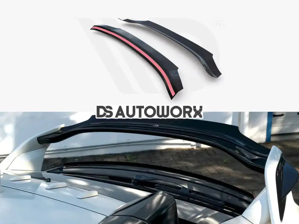 Maxton Design WING Upper Spoiler Extension CAP V2 Honda Civic MK10 Type-r 2017-UP Main image