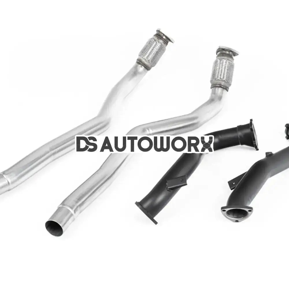 Milltek Audi RS6 C7 4.0 TFSI biturbo quattro inc Performance Edition 2013-2018 Large-bore Exhaust Downpipes and Cat Bypass Exhaust Pipes Exhaust - SSXAU555 Main image