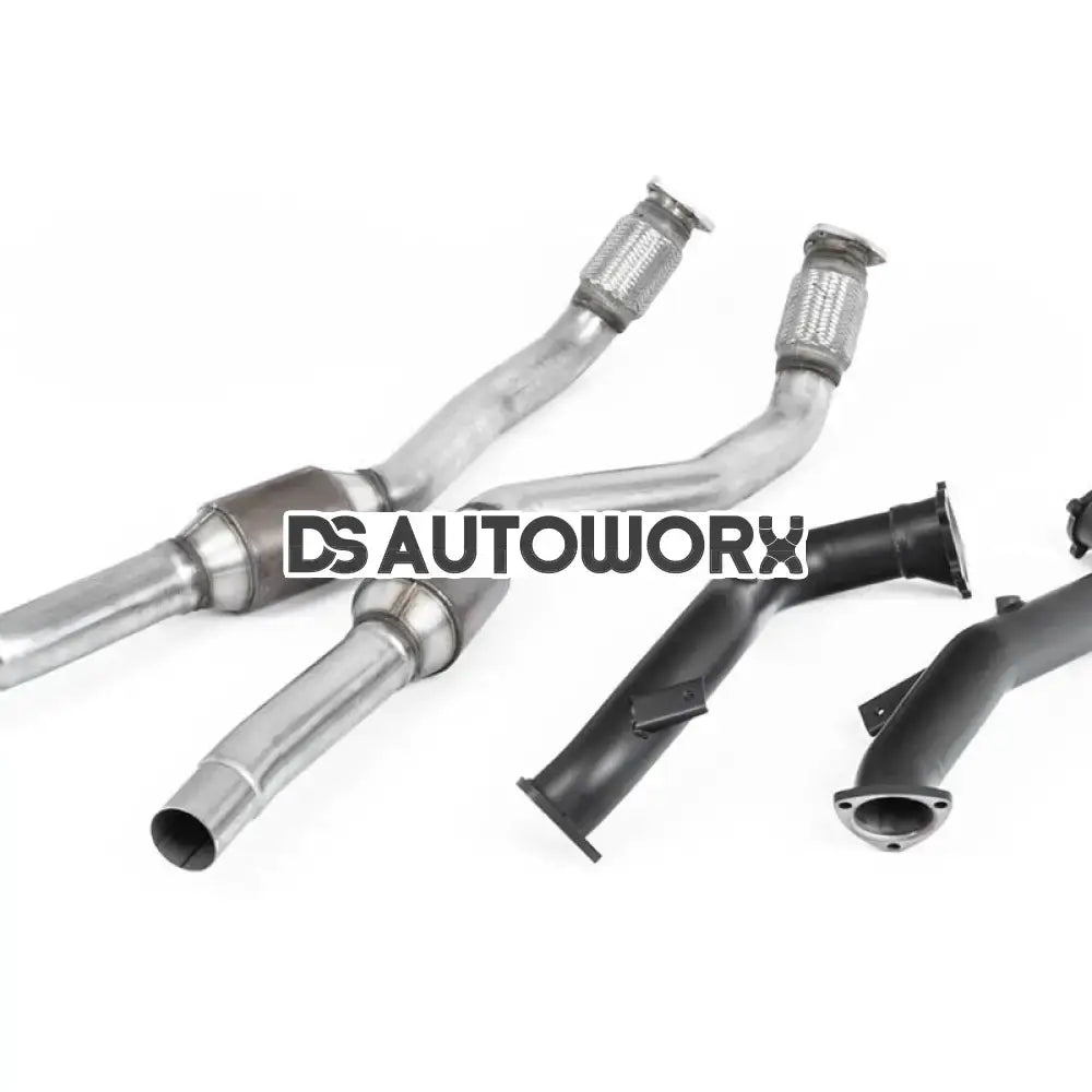 Milltek Audi RS6 C7 4.0 TFSI biturbo quattro inc Performance Edition 2013-2018 Large Bore Exhaust Downpipes and Hi-Flow Sports Cats Exhaust - SSXAU554 Main image