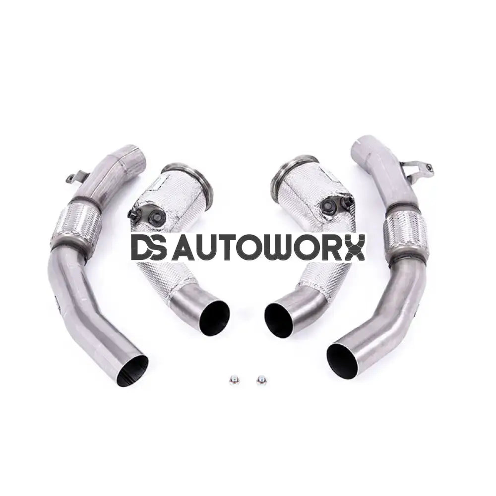 Milltek Audi RS7 C8 4.0 V8 bi-turbo (Non OPF/GPF US/ROW Models) 2019-2023 Large-bore Exhaust Downpipes and Cat Bypass Exhaust Pipes Exhaust - Fits Milltek System Main image
