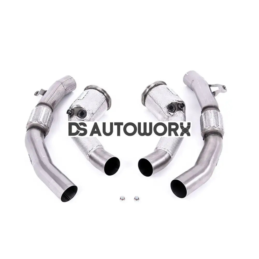 Milltek Audi RS7 C8 4.0 V8 bi-turbo (Non OPF/GPF US/ROW Models) 2019-2023 Large Bore Exhaust Downpipes and Hi-Flow Sports Cats Exhaust - Fits Milltek System Main image