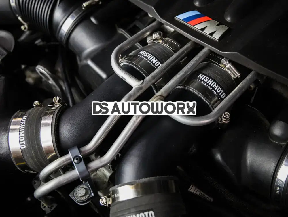 Mishimoto Charge Pipes Micro-Wrinkle Black BMW F1X M5 M6 12-18 Secondary image