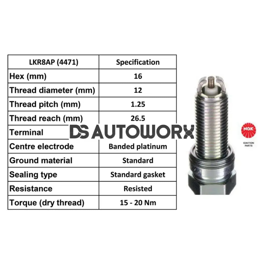 NGK Spark Plugs BMW E9X M3 S65B40 x8 Secondary image