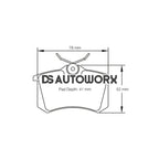 Pagid Brake Pads Audi RS4 Quattro Avant B5 00-02
