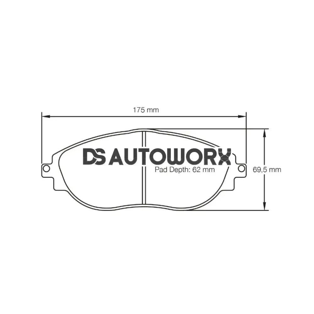 Pagid Brake Pads Audi S3 Quattro Disc 340mm Performance Brake 14-