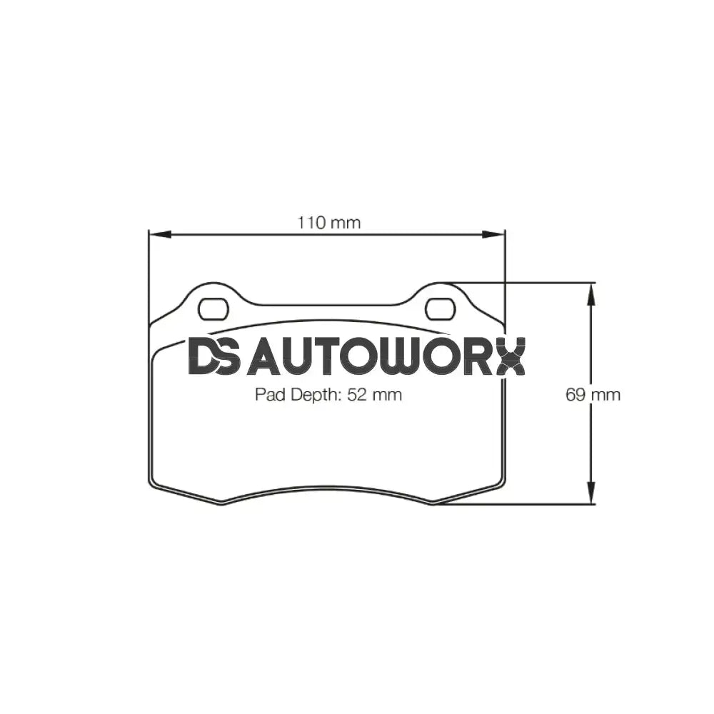 Pagid Brake Pads Seat Leon 2.8 Cupra 4 Brembo 43617
