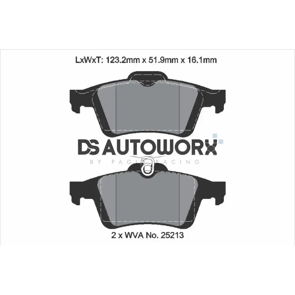 Pagid Street+ Brake Pads Ford Focus MK3 RS 15 Rear - T8199SP2001