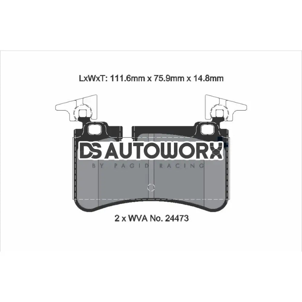 Pagid Street+ Brake Pads Mercedes SL-Class AMG SL63 08-12 Rear
