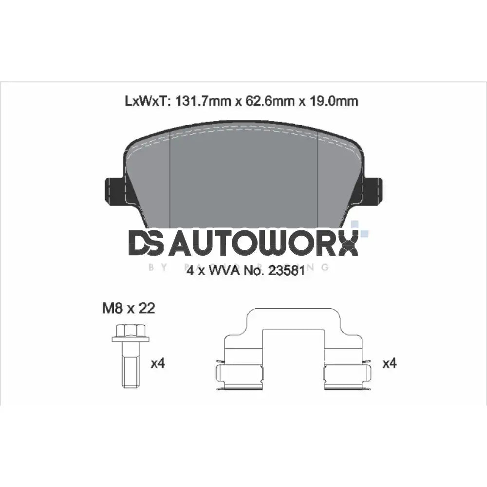 Pagid Street+ Brake Pads Skoda Fabia vRS 6Y 03-08 Front