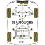 Powerflex Black Series Engine Mount Insert Kit BMW 3 Series F30 F31 F34 F80 F3X Sedan Touring GT 11-18