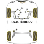 Powerflex Black Series Front Anti Roll Bar 16.4mm Vauxhall Opel Corsa D VXR OPC 06-14