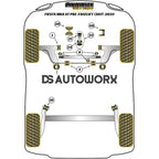 Powerflex Black Series Front Anti Roll Bar Bush 21mm Ford Fiesta MK8 8.5 Inc ST 200 17+