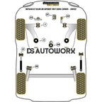 Powerflex Black Series Front Anti Roll Bar Bush 21mm Renault Clio III Inc Sport 197 200 05-12