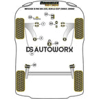 Powerflex Black Series Front Anti Roll Bar Bush 21mm Renault Megane II Inc RS 225 R26 and Cup 02-08