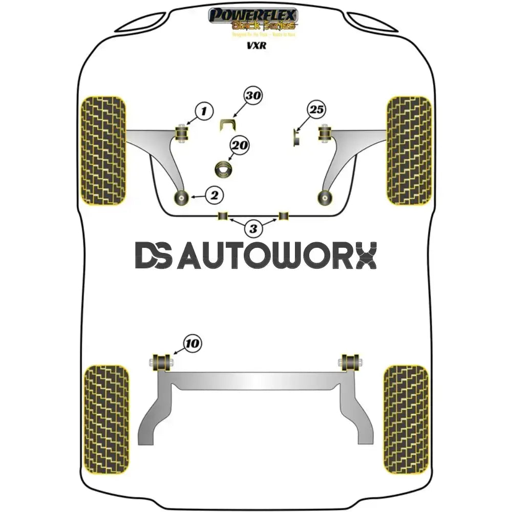 Powerflex Black Series Front Anti Roll Bar Bush 21mm Vauxhall Opel Corsa D VXR OPC 06-14