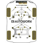 Powerflex Black Series Front Anti Roll Bar Bush 22.5mm BMW 2 Series F22 F23 xDrive 13+