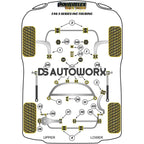 Powerflex Black Series Front Anti Roll Bar Bush 22.5mm BMW 3 Series E46 Sedan Touring Coupe Conv 99-06