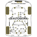 Powerflex Black Series Front Anti Roll Bar Bush 22.5mm BMW 3 Series E46 Xi XD 4wd 99-06