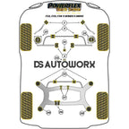 Powerflex Black Series Front Anti Roll Bar Bush 22.5mm BMW 4 Series F32 F33 F36 F82 F83 xDrive 13 13+