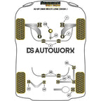 Powerflex Black Series Front Anti Roll Bar Bush 23.2mm Audi A3 S3 RS3 8Y MK4 FWD Multi-Link 20+